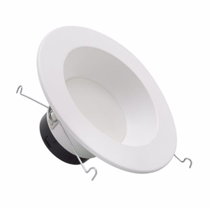 Nicor Lighting DLR Recessed LED Downlights 120 V 12 W 5 in<multisep/> 6 in 3000 K White Dimmable 800 lm