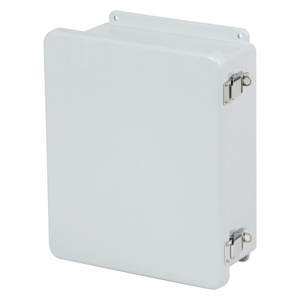 Robroy Stahlin Wall Mount Hinged Weatherproof Junction Boxes 20 x 20 x 10 in Without Knockouts Light Gray