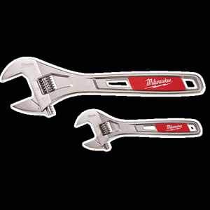 Milwaukee Adjustable Wrench Sets 2 Piece 6 in, 10 in Parallel