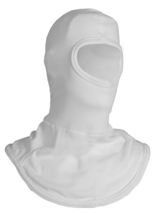 NSA High Heat Half Face Knit Hoods One Size Fits Most White