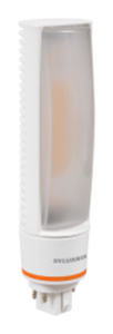 Sylvania PL Horizontal LED Lamps 16 W 4-pin (GX24q) 3500 K Non-dimmable 80 CRI 1750 lm Sylvania PL Horizontal LED Lamps 16 W 4-pin (GX24q) 3500 K Non-dimmable 80 CRI 1750 lm