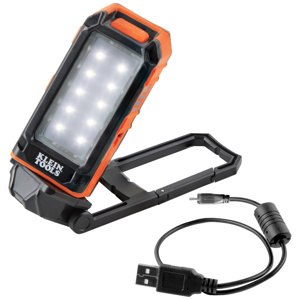 Klein Tools Rechargeable Personal Work Lights High: 460, Low: 175 LED Orange/Black