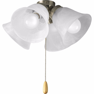 Progress Lighting AirPro Collection Ceiling Fan Light Kits Nickel