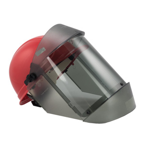 Oberon TCG™ Arc Flash Faceshields and Hard Caps Gray Anti-fog, Anti-scratch Polycarbonate