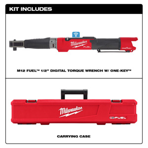 Milwaukee M12™ FUEL™ ONE-KEY™ Digital Torque Wrench Kits 1/2 in 23.06 in Aluminum