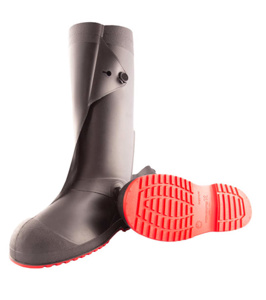 Tingley Workbrutes® G2 Overshoes Large Black/Red Button