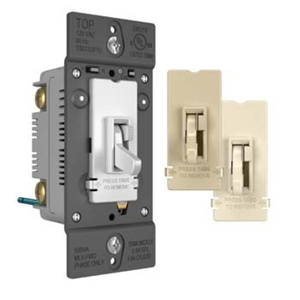TSD703PTUTC TOGGLE SLIDE DIMMER 1P/3WAY