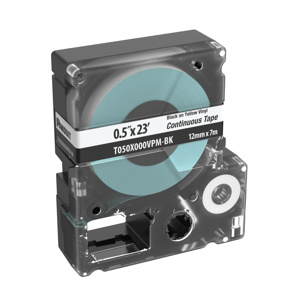Panduit Continuous Tape Vinyl Black on White