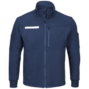 Kits - Workwear Outfitters Bulwark FR Full Zip Fleece Jackets - M&T <em class="search-results-highlight">Logo</em> XL Tall Navy Mens