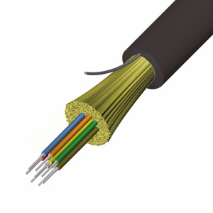 AFL Indoor/Outdoor Tight Buffered Riser Fiber Optic Cable 12 Fiber MM - OM3