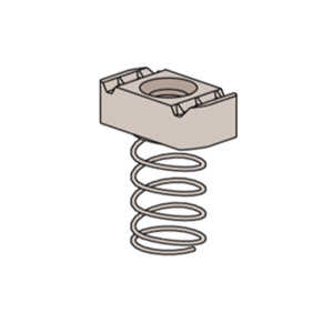 Wesanco Channel Nuts with Spring 1/4 in