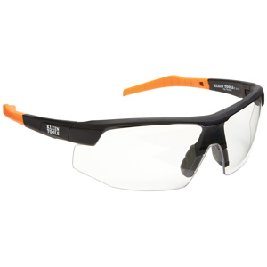 Klein Tools Semi-frame Safety Glasses Anti-fog, Anti-scratch Clear Black/Orange