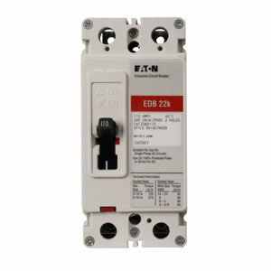 Eaton EDB Series F Frame Molded Case Circuit Breakers 225 A 240 VAC/125 VDC 22 kAIC 2 Pole 1 Phase