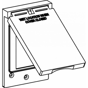 Orbit Industries Weatherproof Box Covers Decorator/GFCI 1 Gang Gray