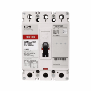 Eaton FDC Series C Molded Case Industrial Circuit Breakers <em class="search-results-highlight">70</em> A 600 VAC/250 VDC 3 Pole 3 Phase