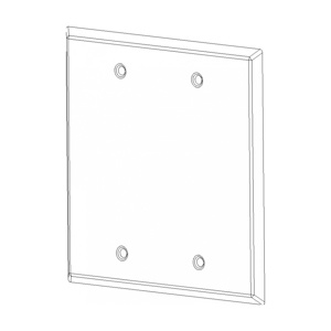 Superflex Weatherproof Outlet Box Covers Blank 2 Gang Bronze