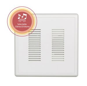 Nicor Lighting PrimeChime Plus 2® Doorbell Chimes Matte White 120 VAC