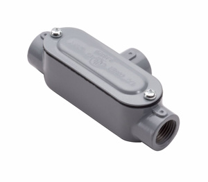 Southwire Topaz T-CG Type T Conduit Bodies Aluminum (Copper-free) 3/4 in Cover, Gasket Included