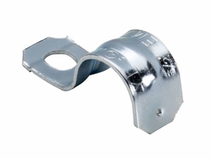 Topaz 500 Series EMT One-hole Straps 1/2 in Pipe Strap, One Hole Steel Zinc Plated