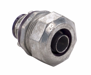 Southwire Topaz 470i Series Straight Insulated Throat Liquidtight Connectors Insulated 1-1/2 in Compression x Threaded Zinc Die Cast