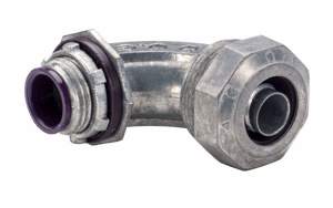 Topaz 490i Series 90 Degree Insulated Liquidtight Connectors Insulated 1/2 in Compression x Threaded Zinc Die Cast