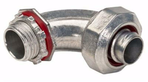 Topaz 490 Series 90 Degree Liquidtight Connectors Non-insulated 3/4 in Compression x Threaded Zinc Die Cast