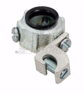 Southwire Topaz 330MSS Series Insulated Threadless Metallic Grounding Bushings Aluminum, Malleable Iron 2 in