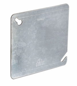 Southwire 4 Square Box Industrial Covers Blank Flat 1 Gang