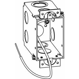 Orbit Industries Metallic Gangable <em class="search-results-highlight">Switch</em> / Outlet Boxes 1 Gang Ears New 3-1/2 in
