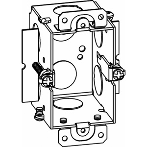 Orbit Industries Metallic Gangable Switch / Outlet Boxes 1 Gang Ears New 3-1/2 in
