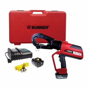 Burndy PATRIOT® T3-Track/Trace/Transmit Battery-actuated Crimpers Latch (Uncovered) 15 Ton P Dies Cordless