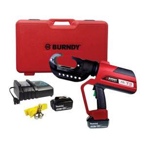 Burndy PATRIOT® T3-Track/Trace/Transmit Battery-actuated Crimpers C-head (Uncovered) 15 Ton P Dies Cordless