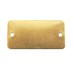 CH Hanson Co Round Blank Tags Brass 1 x 3 in