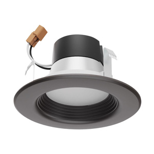 Satco Products Recessed LED Downlights 120 V 7 W 4 in 2700/3000/3500/4000/5000 K Bronze Dimmable 600 lm