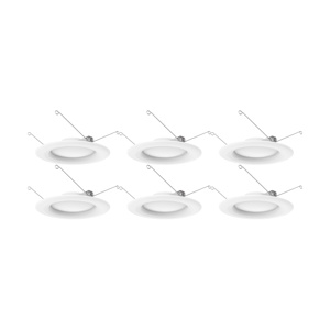 Satco Products Recessed LED Downlights 120 V 9.2 W 5 in<multisep/> 6 in 3000 K White Dimmable 650 lm