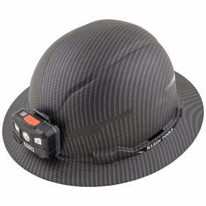 Klein Tools KARBN™ Rechargeable Headlamp Non-vented Full Brim Hard Hats