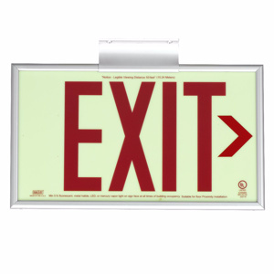 Dual-Lite Illuminated Emergency Exit Signs