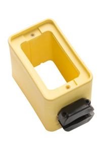 RUBBER OUTLET BOX YEL P S 3050