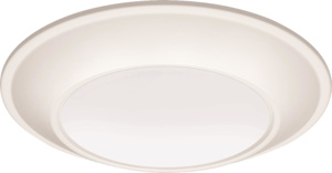 Lithonia Tapered Disk Lights 120 V 6 in 3000 K White Non-dimmable 990 lm