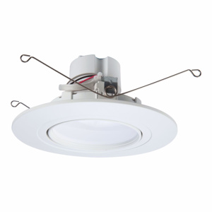 Cooper Lighting Solutions RA Recessed LED Downlights 120 V 7 W 5 in<multisep/> 6 in 2700/3000/3500/4000/5000 K White Dimmable 630 lm