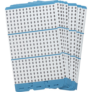 Brady Porta-Pack® PWM Series B-500 Repositionable Individual Number Wire Marker Book Refill Pages 0 Vinyl 1.56 in