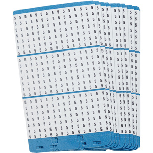 Brady Porta-Pack® PWM Series B-500 Repositionable Individual Number Wire Marker Book Refill Pages 5 Vinyl 1.56 in