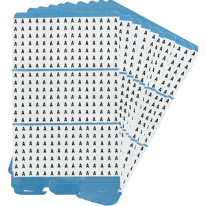 Brady Porta-Pack® PWM Series <em class="search-results-highlight">B</em>-500 Repositionable Individual Letter Wire Marker Book Refill Pages <em class="search-results-highlight">A</em> Vinyl 1.56 in