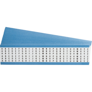 Brady WM Series <em class="search-results-highlight">B</em>-500 Repositionable Consecutive Repeated Letter Wire Markers <em class="search-results-highlight">A</em> - Z Vinyl Black on White