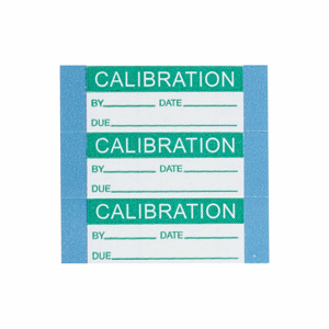 Brady WO Series B-500 Repositionable Heat-resistant Calibration Write-on Labels CALIBRATION-By-Date-Due Vinyl 0.625 in