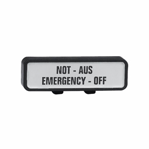 Rockwell Automation Emergency Off Legend Plates