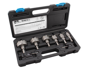 Ideal DEADEYE™ Carbide Hole Saw Sets 8 piece 7/8 in, 1-1/8 in, 1-3/8 in, 1-3/4 in, 2 in , 2-1/2 in Ideal DEADEYE™ Carbide Hole Saw Sets 8 piece 7/8 in, 1-1/8 in, 1-3/8 in, 1-3/4 in, 2 in , 2-1/2 in