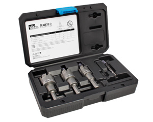 Ideal DEADEYE™ Carbide Hole Saw Sets 4 piece 7/8 in, 1-1/8 in, 1-3/8 in Ideal DEADEYE™ Carbide Hole Saw Sets 4 piece 7/8 in, 1-1/8 in, 1-3/8 in