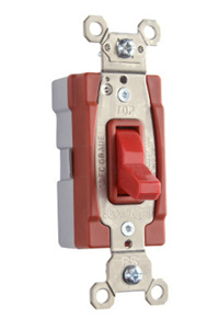 PT20AC3-REDPLUGTAIL 3-WAY 20A SWITCH RED