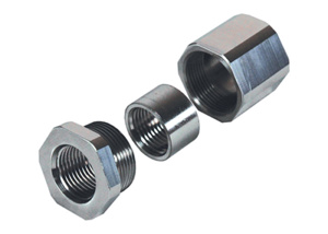 Generic Brand Stainless Steel 3-piece Couplings 3/4 in Stainless Steel 316